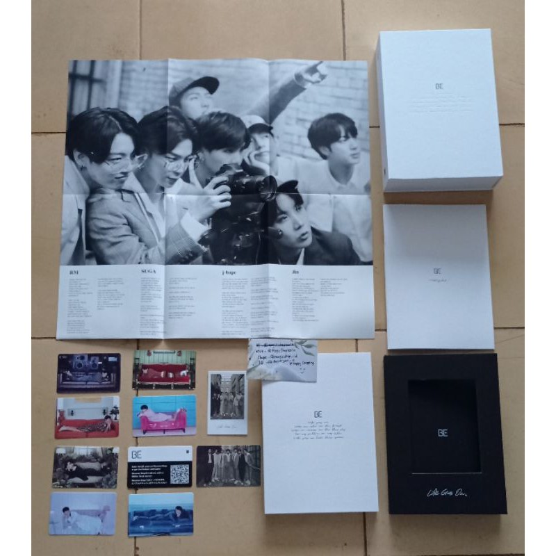 Booked Sharing Album Be Bts Outbox Frame Cd Lyrics Poster Making Book Postcard Photobook Shopee Indonesia