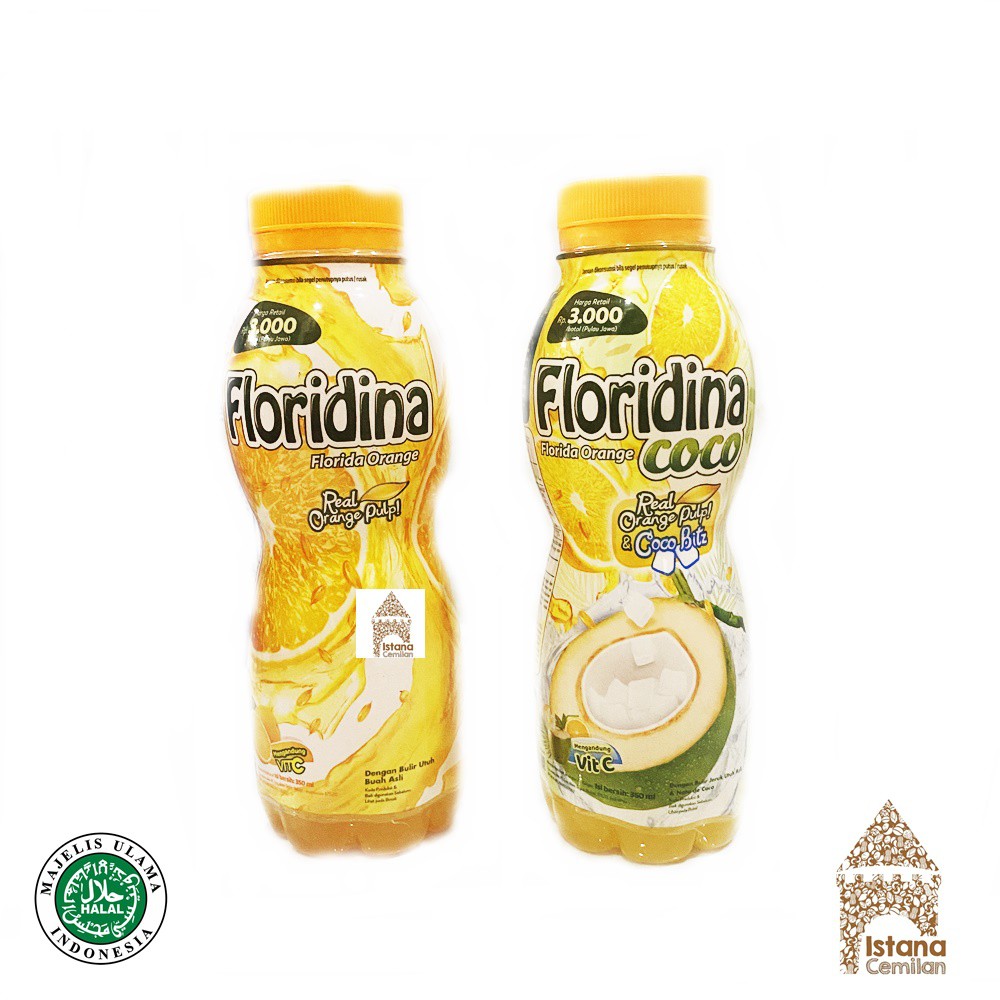 Floridina Florida Orange / Coco Bitz Minuman Jeruk Vit C 350 ML