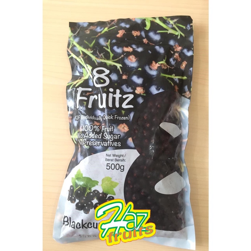 

8 Fruitz IQF Blackcurrant 500 gram