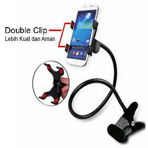 Jual Lazypod Flexible Double Clip Holder for Smartphone   Mobil   Tongsis   Monopod   Tripod Murah