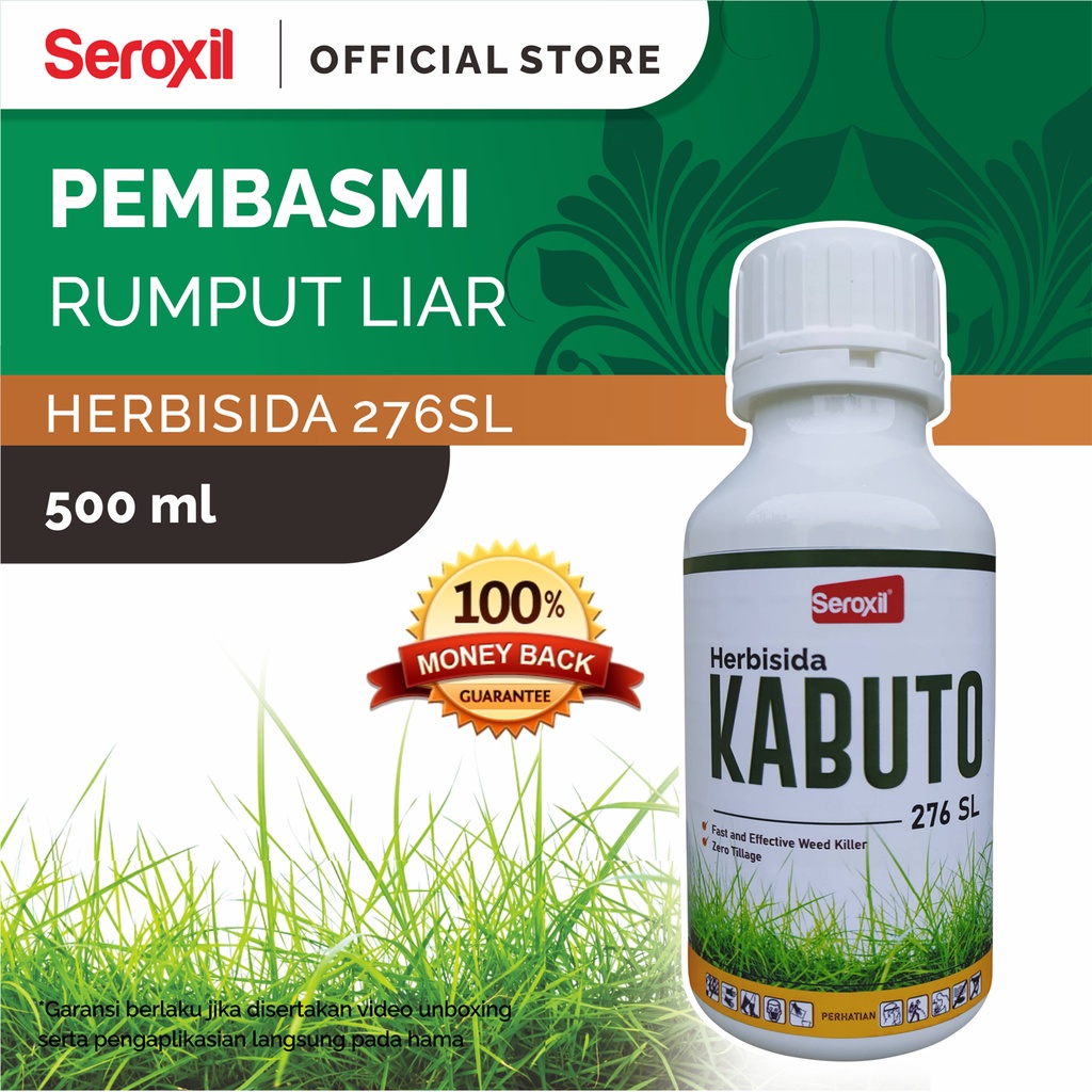 Kabuto Pembasmi Rumput Liar, gulma, alang alang Sampai Akar Herbisida  500ml