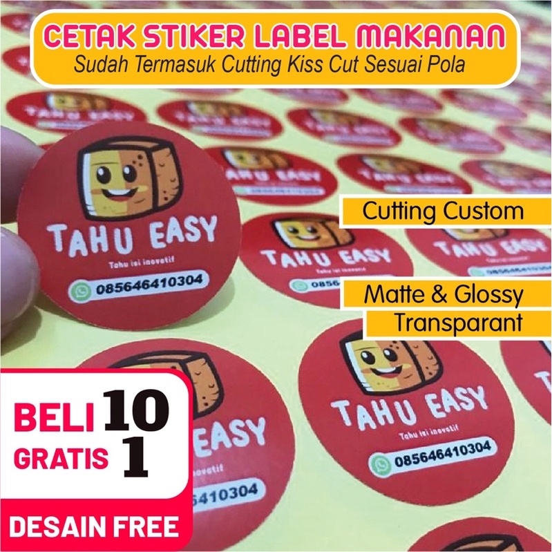 

CETAK STIKER LABEL OLSHOP MAKANAN MINUMAN MURAH SUDAH CUTTING