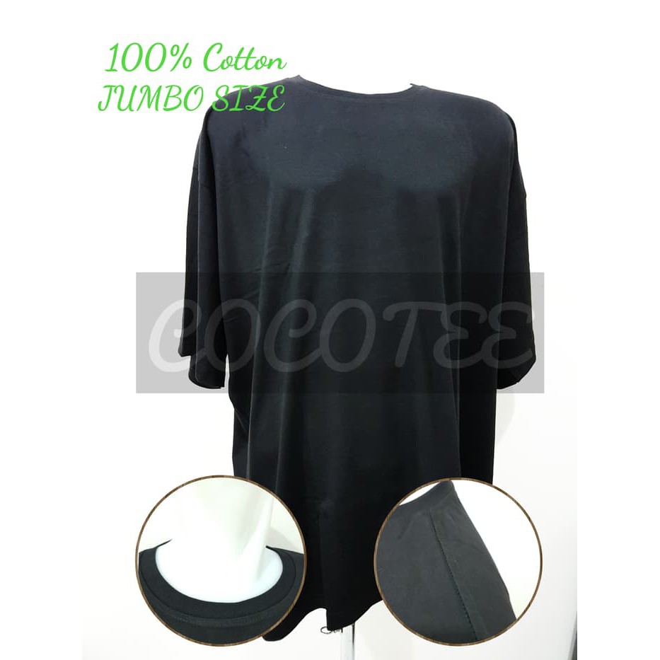 Elpiti Kaos Polos Jumbo Size / Big Size Katun Combed 20S 5Xl / Xxxxxl