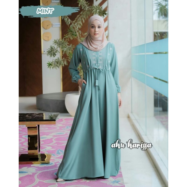 GAMIS SYAFIRA DRESS ONLY BORDIR ORI AKU KARISSA