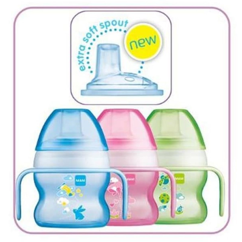 MAM Starter Cup Botol Susu Bayi 150ml extra Soft Spout