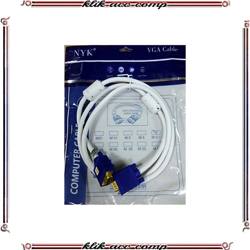 KABEL VGA 3M HIGH QUALITY (GOLD PLATED) / VGA 3 METER / VGA 3 M