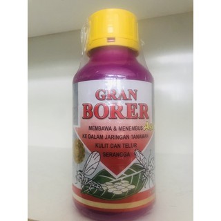 PEREKAT PESTISIDA GRAN BORER 500 ML PENEMBUS JARINGAN TANAMAN DAN KULIT HAMA
