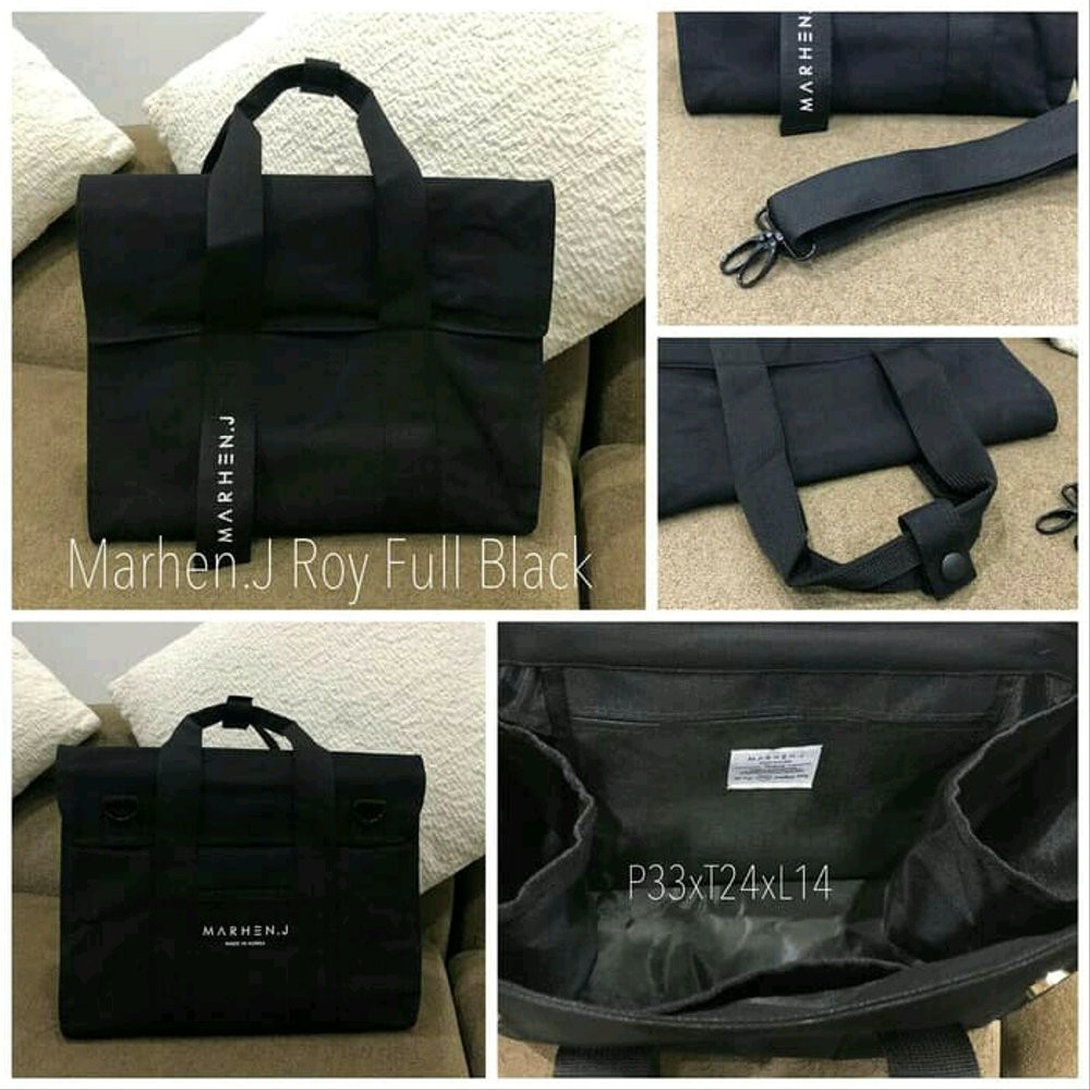 Tas Marhen J roy full black korea Murah