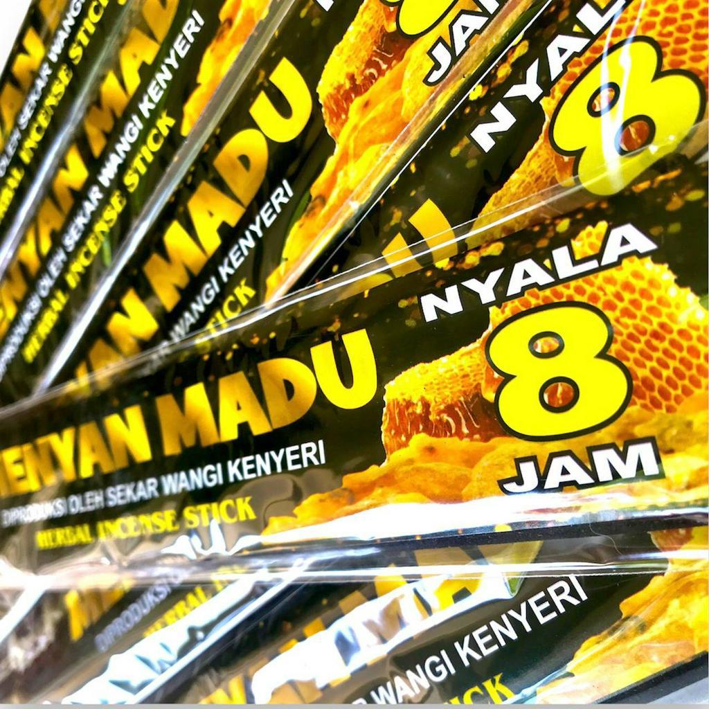 Dupa Jumbo 8 jam Kemenyan Madu Herbal isi 5 Stik 50 cm Abu Dingin