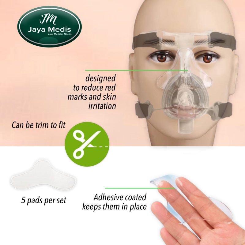 Bantalan Masker CPAP Anti Dengkur Untuk Tidur 5pcs