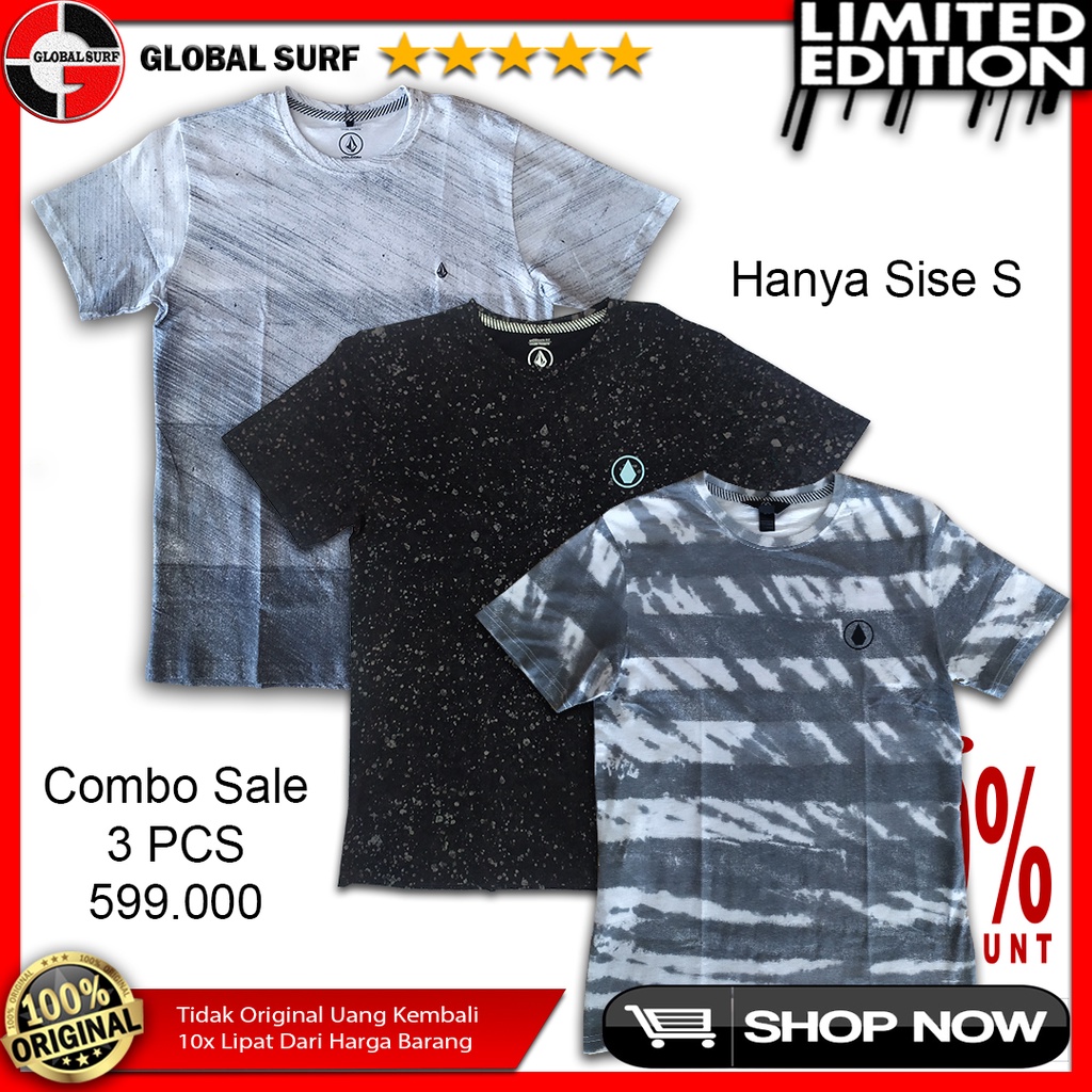 Kaos Volcom Original Style Casual Round Neck Regular Fit Baju Pria Special Sale Lengan Pendek