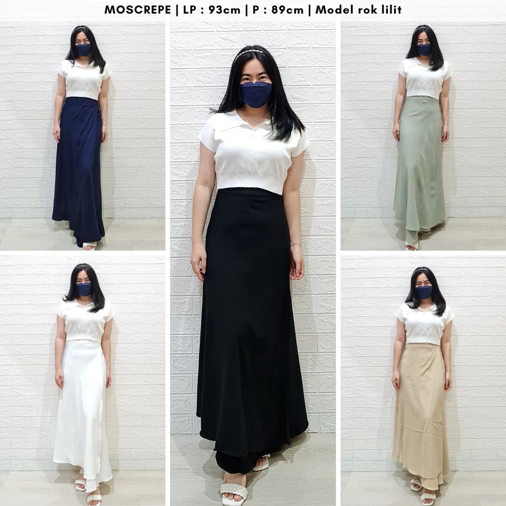 4593 yujin tied long skirt rok korea