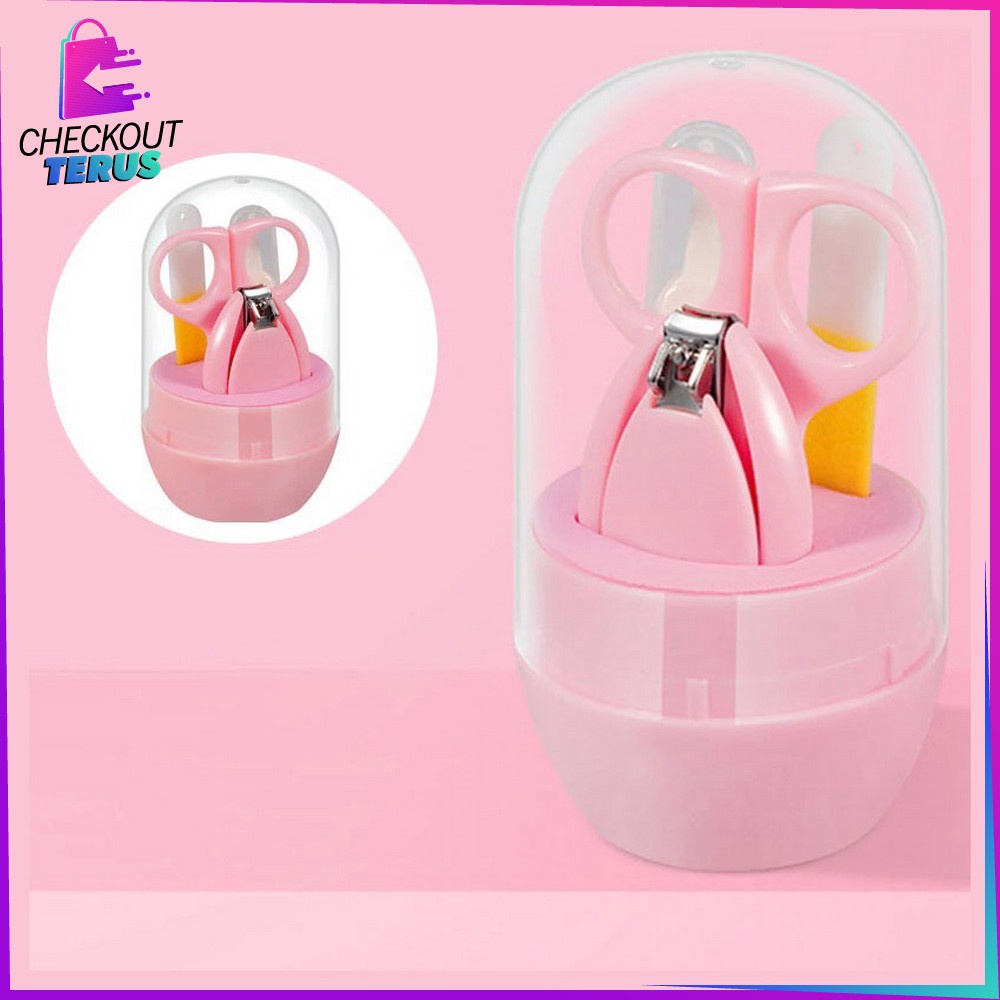 CT C285 Gunting Kuku Bayi Set Baby Care Kit 4IN1 Baby Nail Clipper Set  Manicure Set Bayi Gunting Kuku Warna Bayi