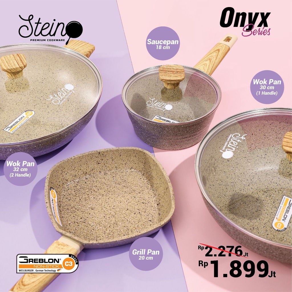 Stein Cookware paket Onyx set