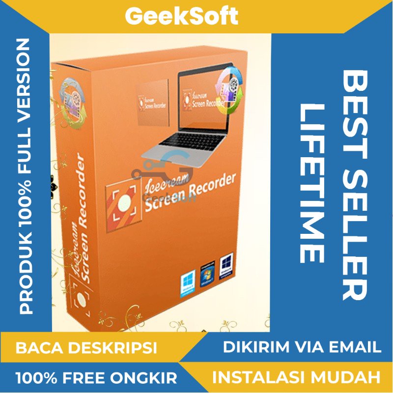 [FULL VERSION] Icecream Screen Recorder Pro 6 - GARANSI AKTIVASI