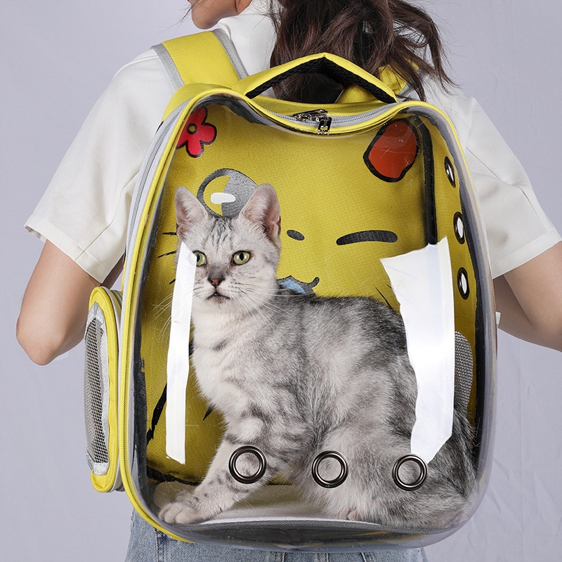Tas  Astronot Tas kucing Astronot Tas Kucing Ransel Tas Gendong Kucing Pet Cargo Cat Bag Carrier Kucing Travel Capsule Backpack