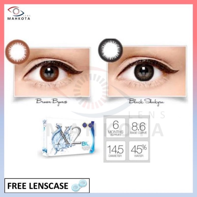 SOFTLENS X2 BIO MINUS (-6.50 s/d -10.00) BY EXOTICON / BLACK &amp; BROWN / 14.5MM / Soflen Softlen