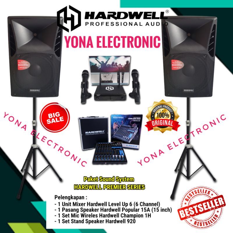 paket speaker aktif 15 inch hardwell paket sound system outdoor 15 inch