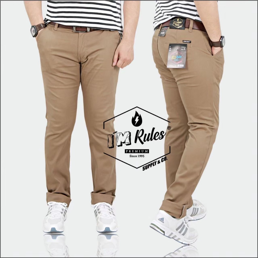 Celana Chino Panjang Pria Slimfit Casual Formal