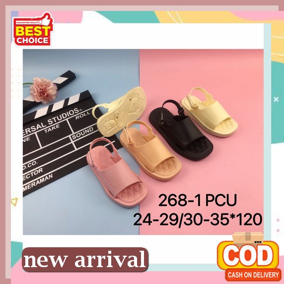 Sandal Selop Kerut Anak Wanita Cantik Terbaru Umur 3-10 Tahun Cod Sandal Anak Perempuan Et-05 Sandal