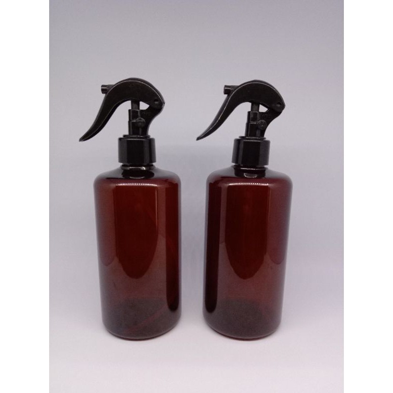 Botol Trigger 500 ML Amber / Botol Amber 500 ML Trigger Hitam