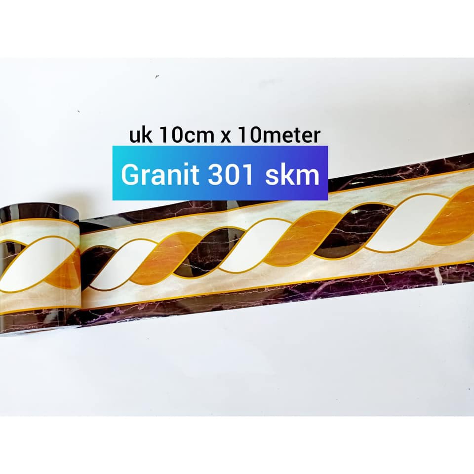 GM- WALLSTICKER WALLBORDER BORDER LIST GRANIT 002 HIASAN LANTAI KERAMIK BORDER MARMER GLOSSY BORDERL