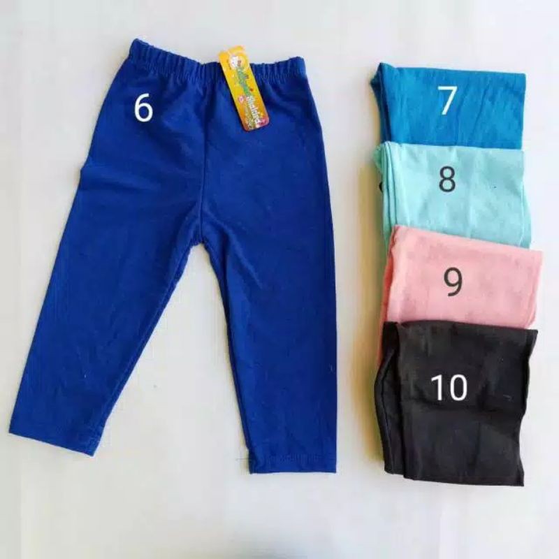 LEGGING anak CALLYSTA size XS, POLOS Usia 0-12 Bulan