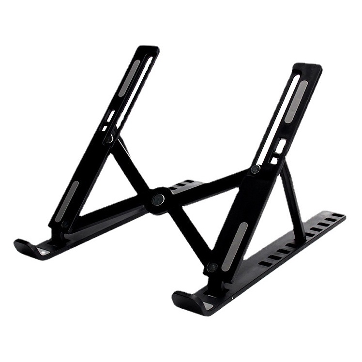 Laptop Stand Riser Foldable Adjustable 10 Speed - N3 - Black