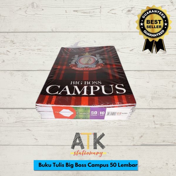 

Spesial Buku Tulis Boxy Campus Big Boss 50 Lembar atk Terlaris