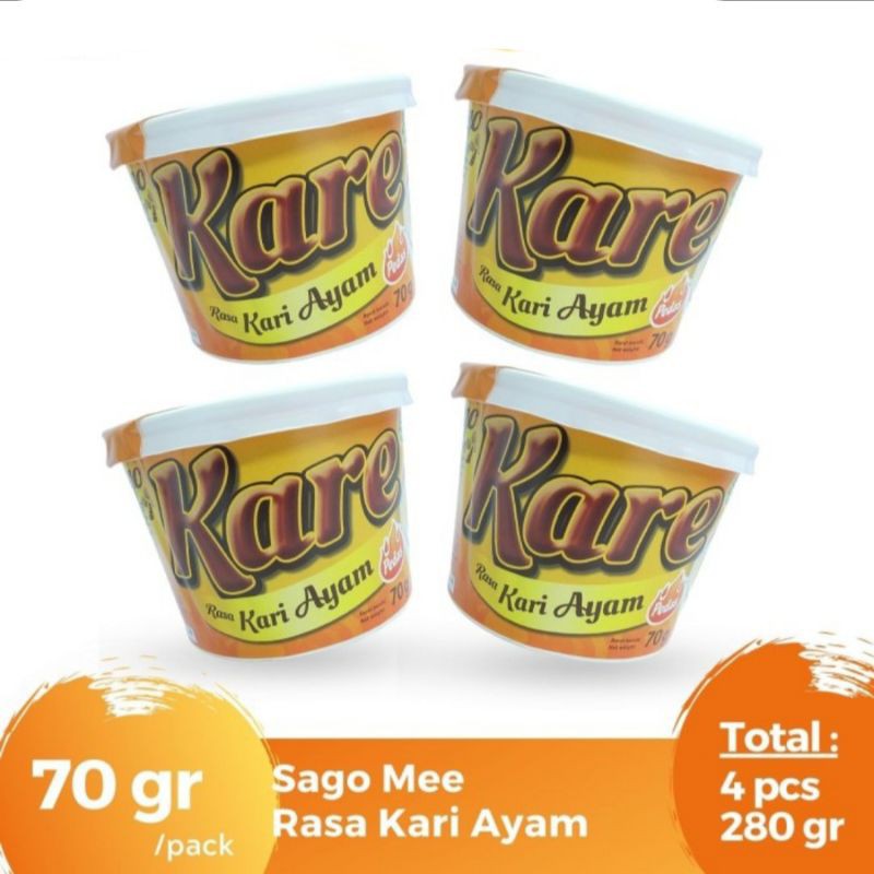 

Mie Sagu Rumbia Sago mee 4 Pcs rasa kari ayam