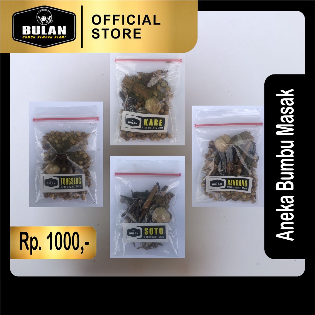 

Aneka Bumbu Dapur Rp 1000 - Soto Rendang Kare Tongseng
