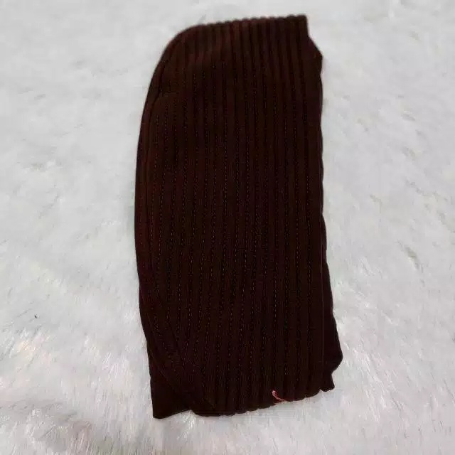 BERGO HAMIDAH BERGO JERSY KERUDUNG OLAH RAGA HIJAB INSTAN JERSY (hamidah ORI)-COKLAT