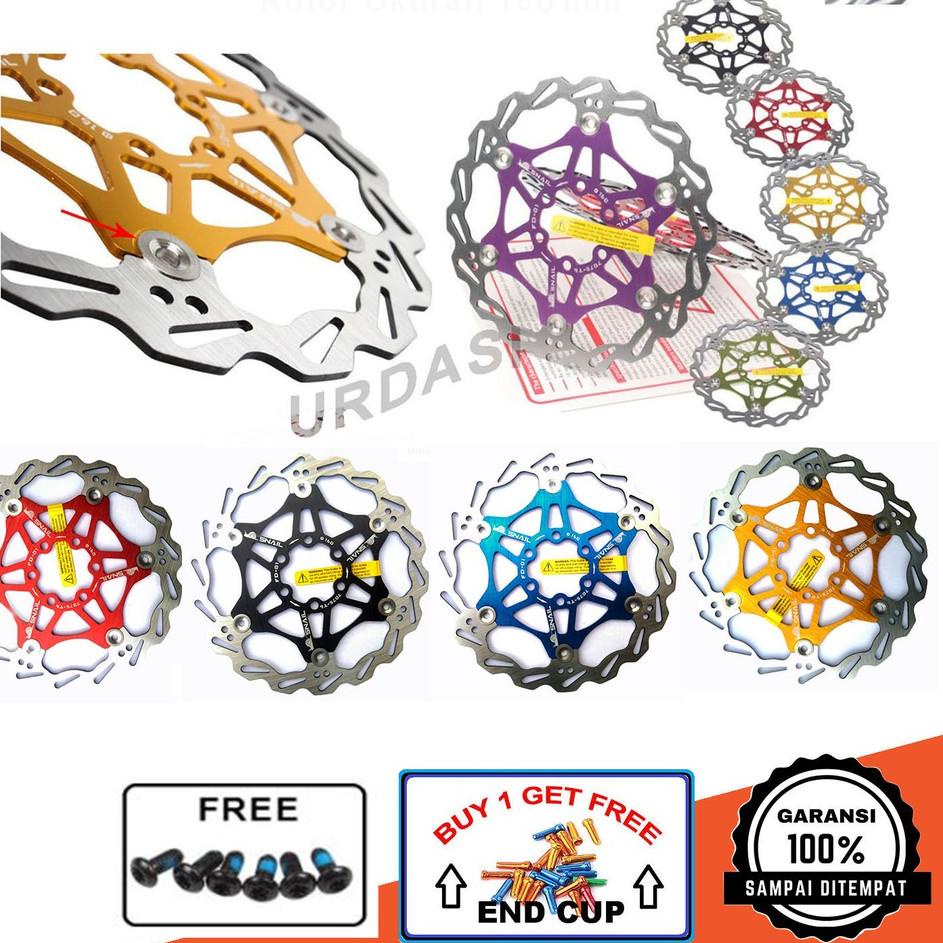 Tidak Diragukan.. Rotor 160mm 180mm Piringan Rem Cakram Sepeda Lipat Mtb Gunung Snail Raze Floating 