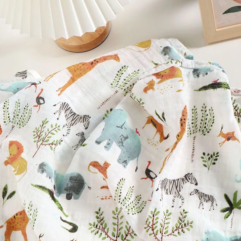 Baby Cotton Muslin Blanket - Swaddle Pattern | Bedong Muslin