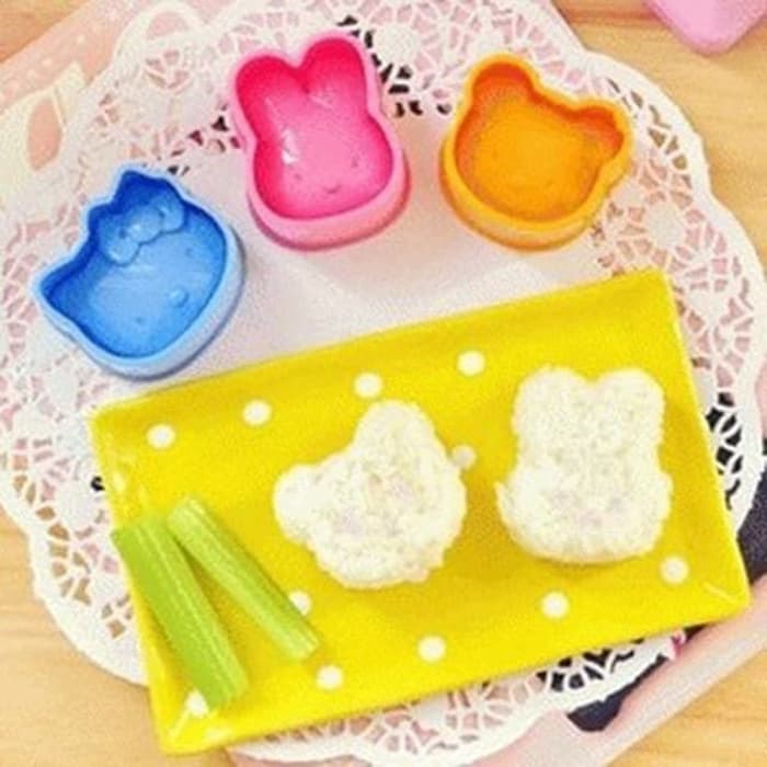 

Cetakan Nasi / Rice Mold / Bento Tools 3 in 1