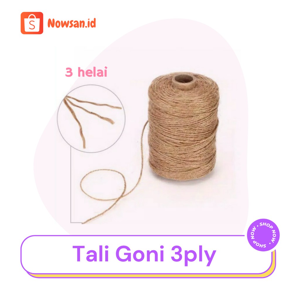 Tali Rami 3ply / Tali Goni / Tali Mendong / Cocok untuk hiasan kamar