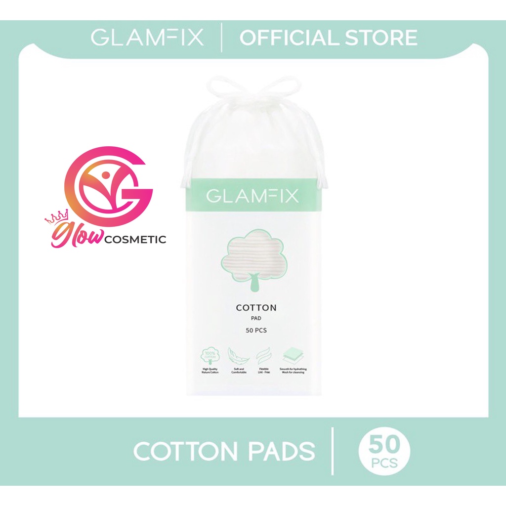 GLAMFIX COTTON PAD / KAPAS 3 LAYER STRUCTURE ISI 50 PCS