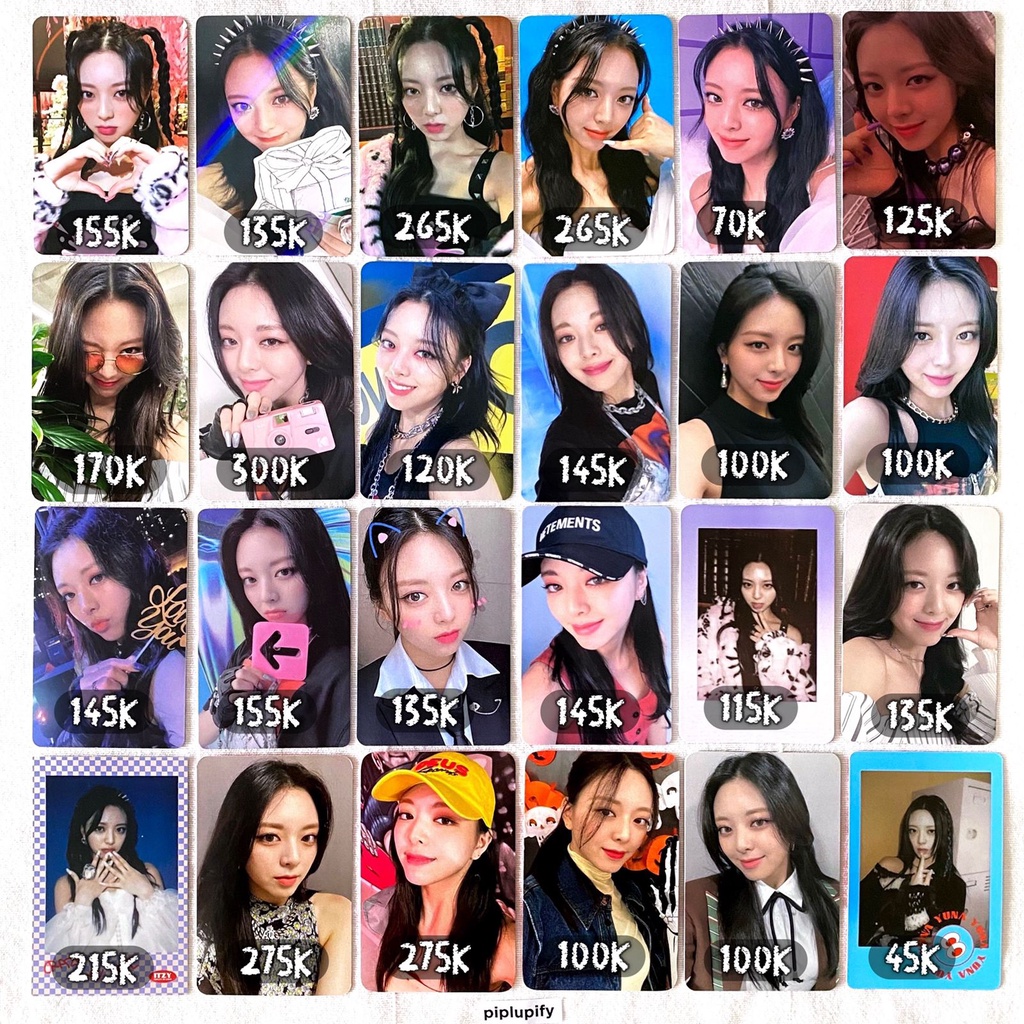 ITZY Yuna Crazy In Love CIL Benefit Bene POB Photocard PC LD, WD, Withdrama, Soundwave