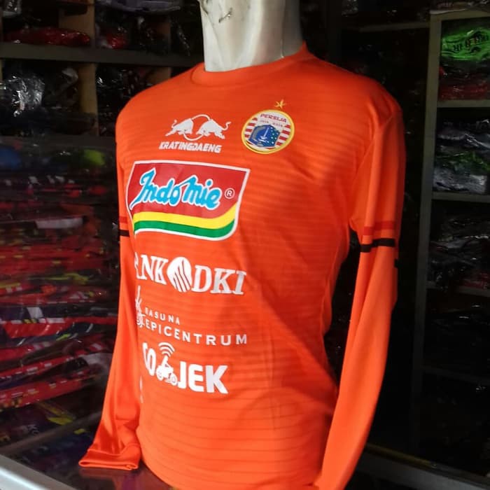 Jersey Baju Persija Orange Tangan Panjang Terbaru