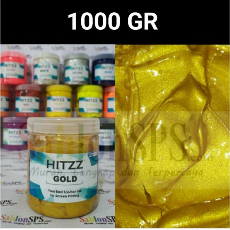 TINTA PLASTISOL GOLD SHIMMER DISTRO CLOTHING 1KG