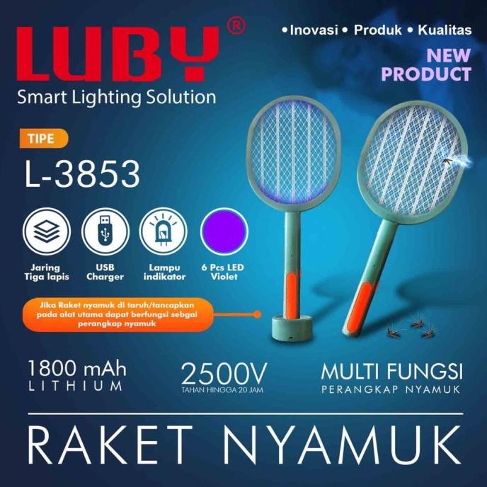 $$$$] RAKET NYAMUK LUBY L-3853