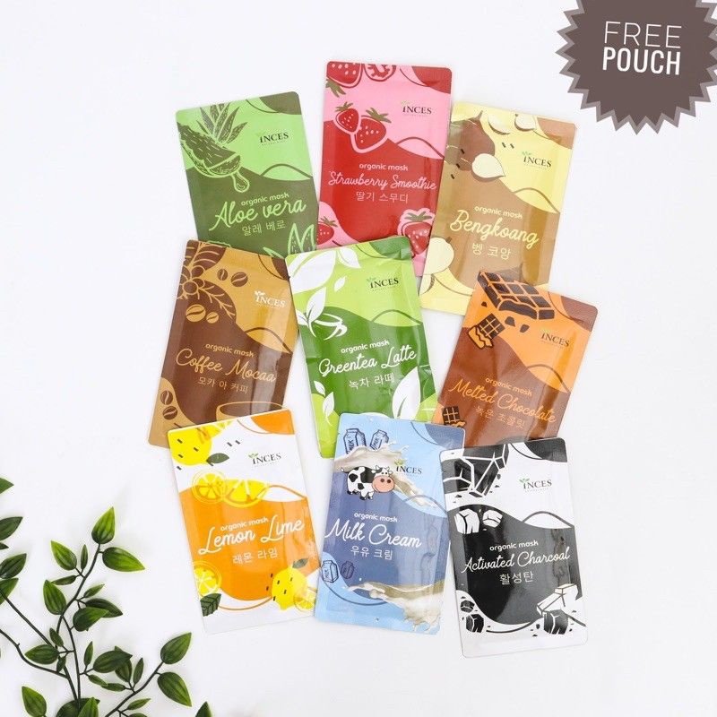 MASKER ORGANIK BY INCES 20gram / MASKER BUBUK ORGANIK By INCES BPOM