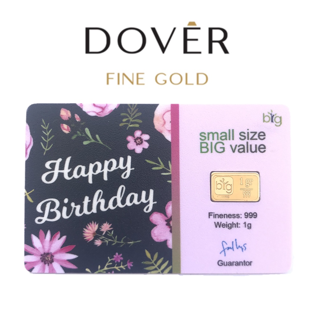 Logam Mulia Emas BIG GOLD 1 gram BIG GOLD Edisi PVC