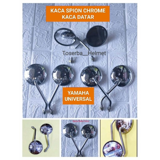 Spion Bulat  Retro Classic YAMAHA Kaca Datar