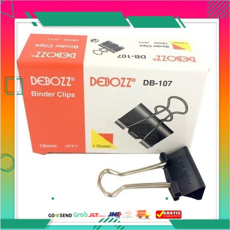 

DEBOZZ BINDER CLIP DB107 12S PLASTIK R1020