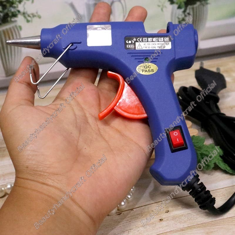 Lem Tembak glue gun on off KECIL awet bandel uk kecil berkualitas tahan lama Lem Lilin
