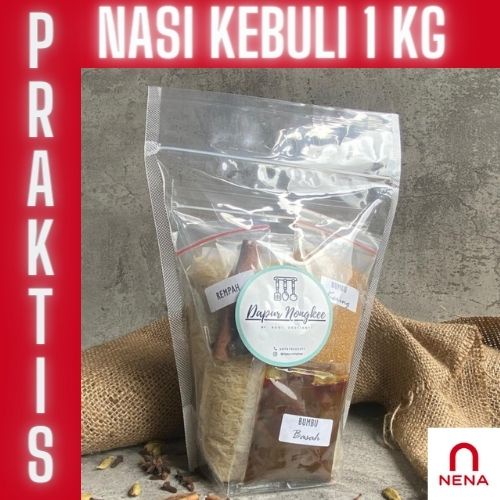 

Nasi Kebuli instan, 1kg Beras Basmati lengkap dengan Bumbu Kebuli