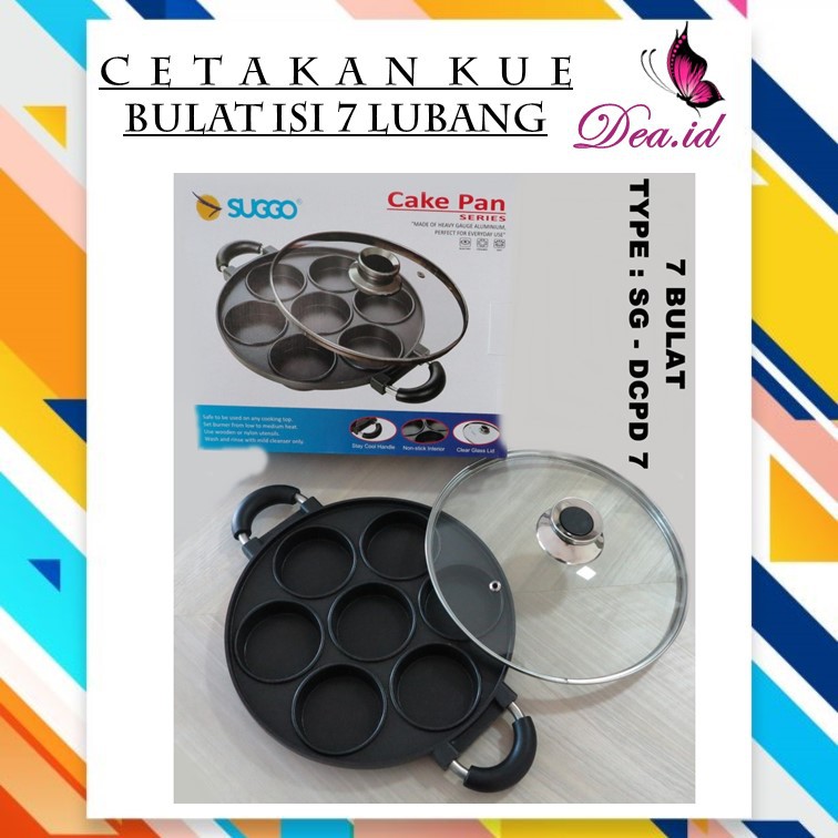 [DEASHOP] CETAKAN KUE MARTABAK ISI 7 LUBANG BULAT / CETAKAN MARTABAK MINI / PANCAKE / KUE CUBIT