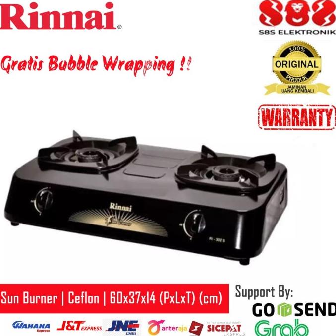 Rinnai Kompor Gas 2 Tungku RI302S RI 302S RI 302 S