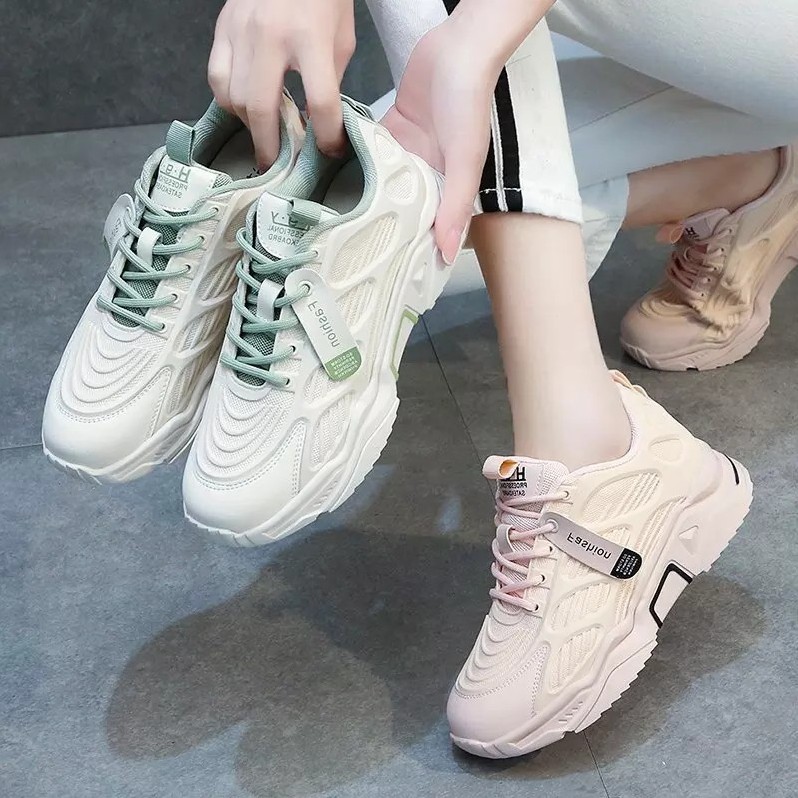 RYS - Light Breathe Sepatu Sneakers Wanita Fashion Casual - Ori Import